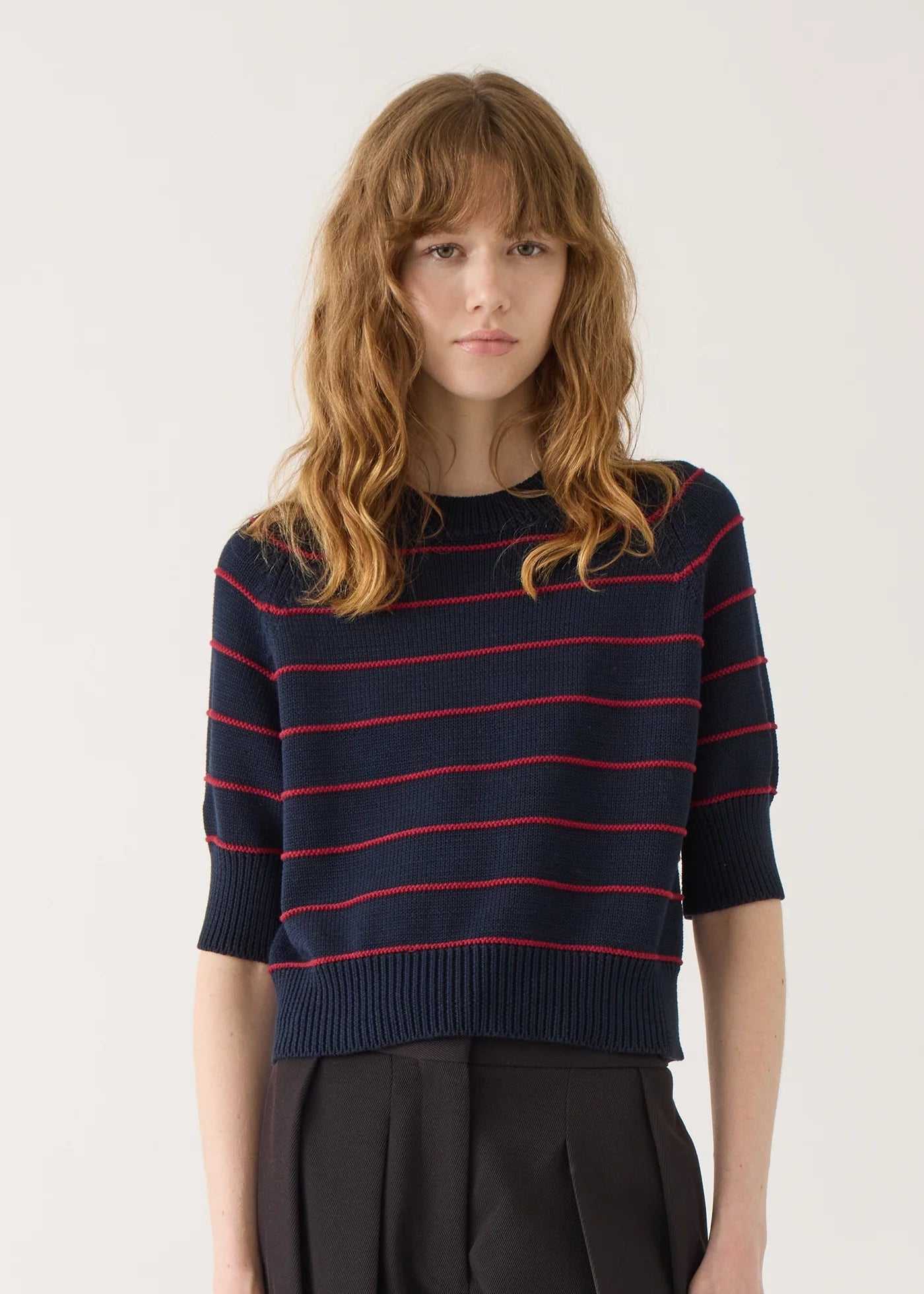 Milliana Cotton Top Sweaters DEMYLEE New York Navy / Aubergine S