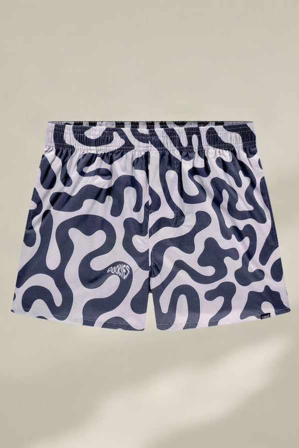 Navy Swirls Boxers Underwear Pockies