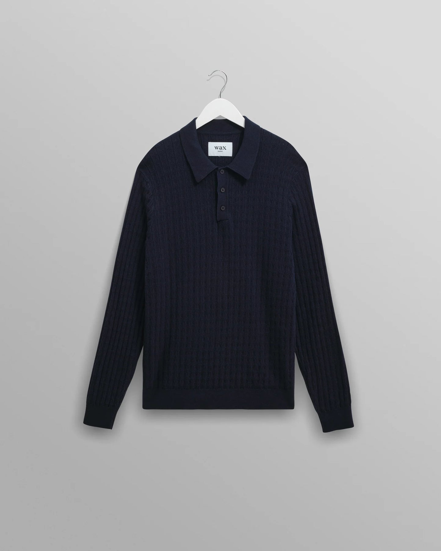 Oban Polo Tops Wax London Navy S