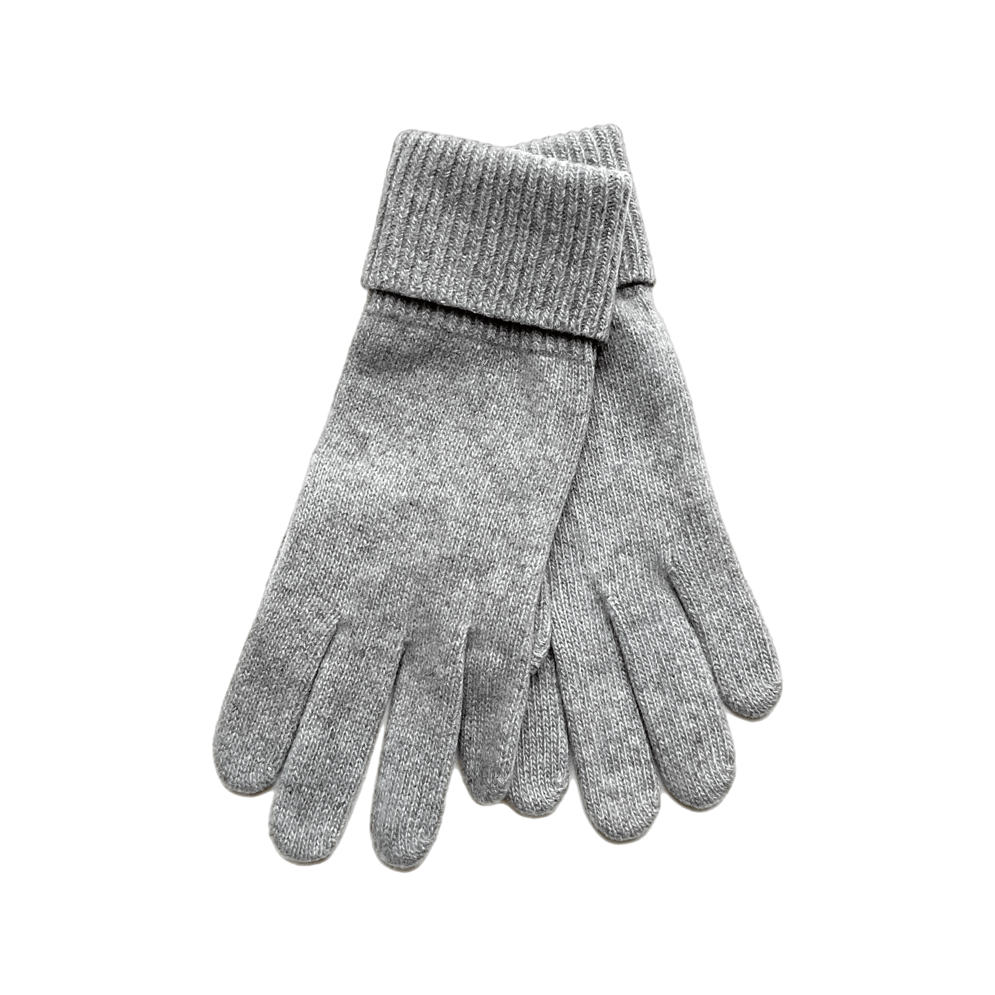 Cashmere Ribbed-Cuff Gloves Accessories Portolano LT HT GREY