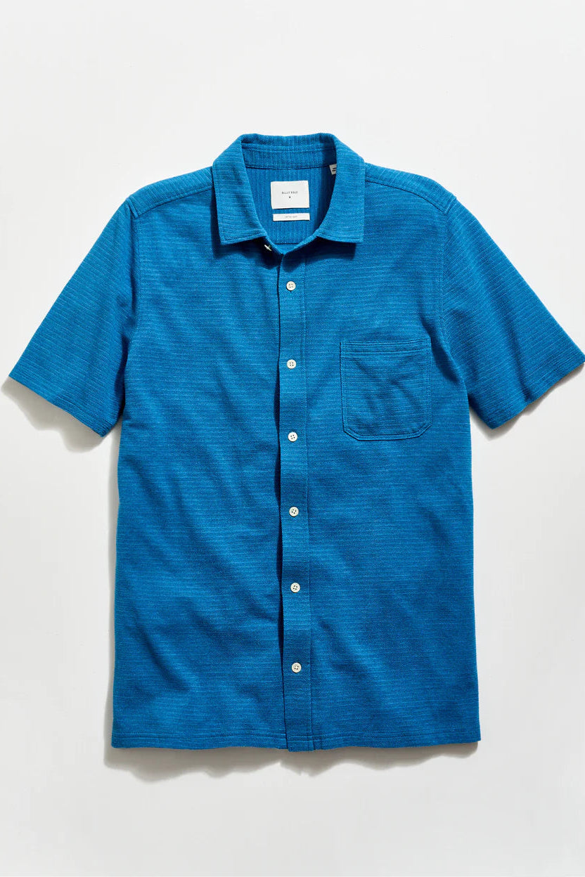 S/S Textured Treme Knit Shirt Tops Billy Reid