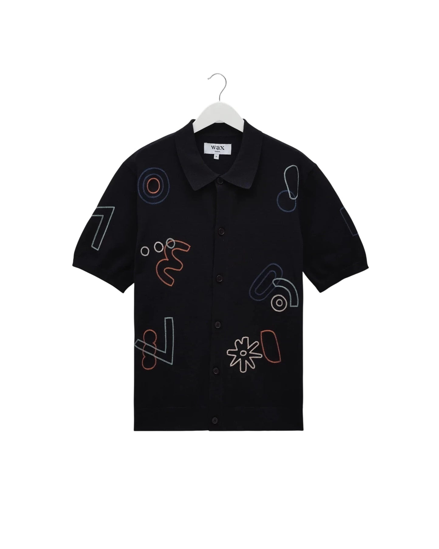 Tellaro S/S Knit Shirt - Embroidered Shirts Wax London