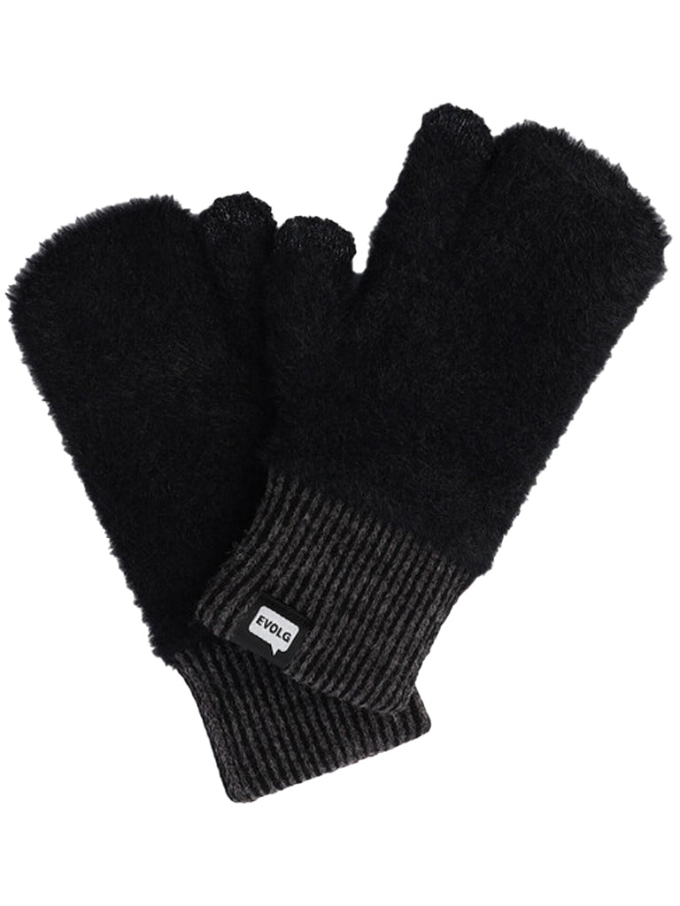Elpis Furry Glove Gloves Evolg Black O/S