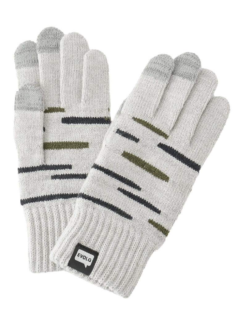 Gleam Touchscreen Glove Gloves Evolg Light Gray/Olive O/S