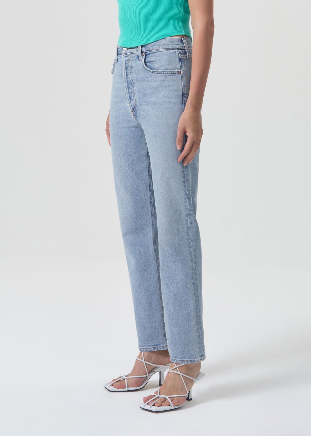 High Rise Stovepipe Jeans Agolde