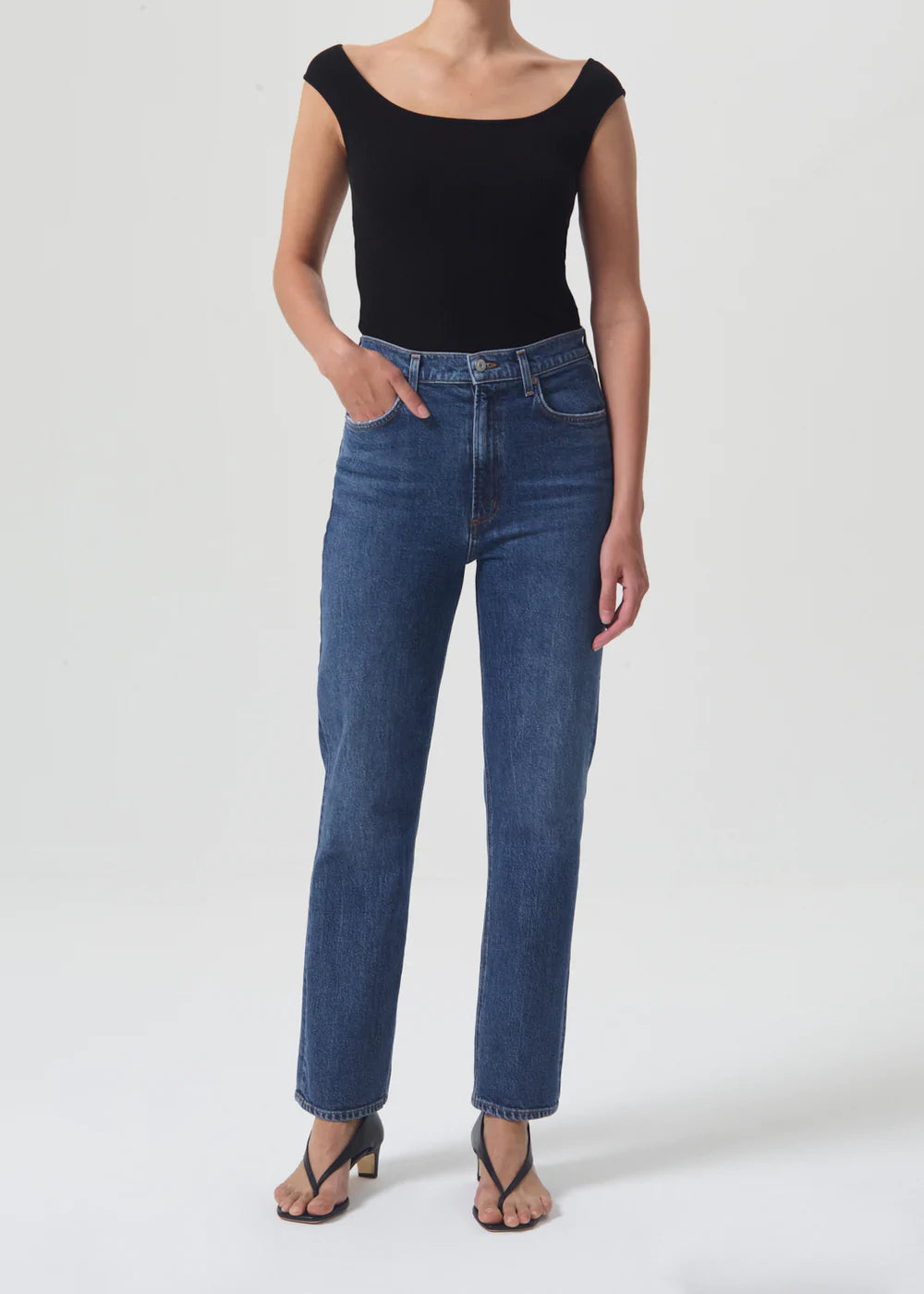High Rise Stovepipe Jeans Agolde Aspire 25