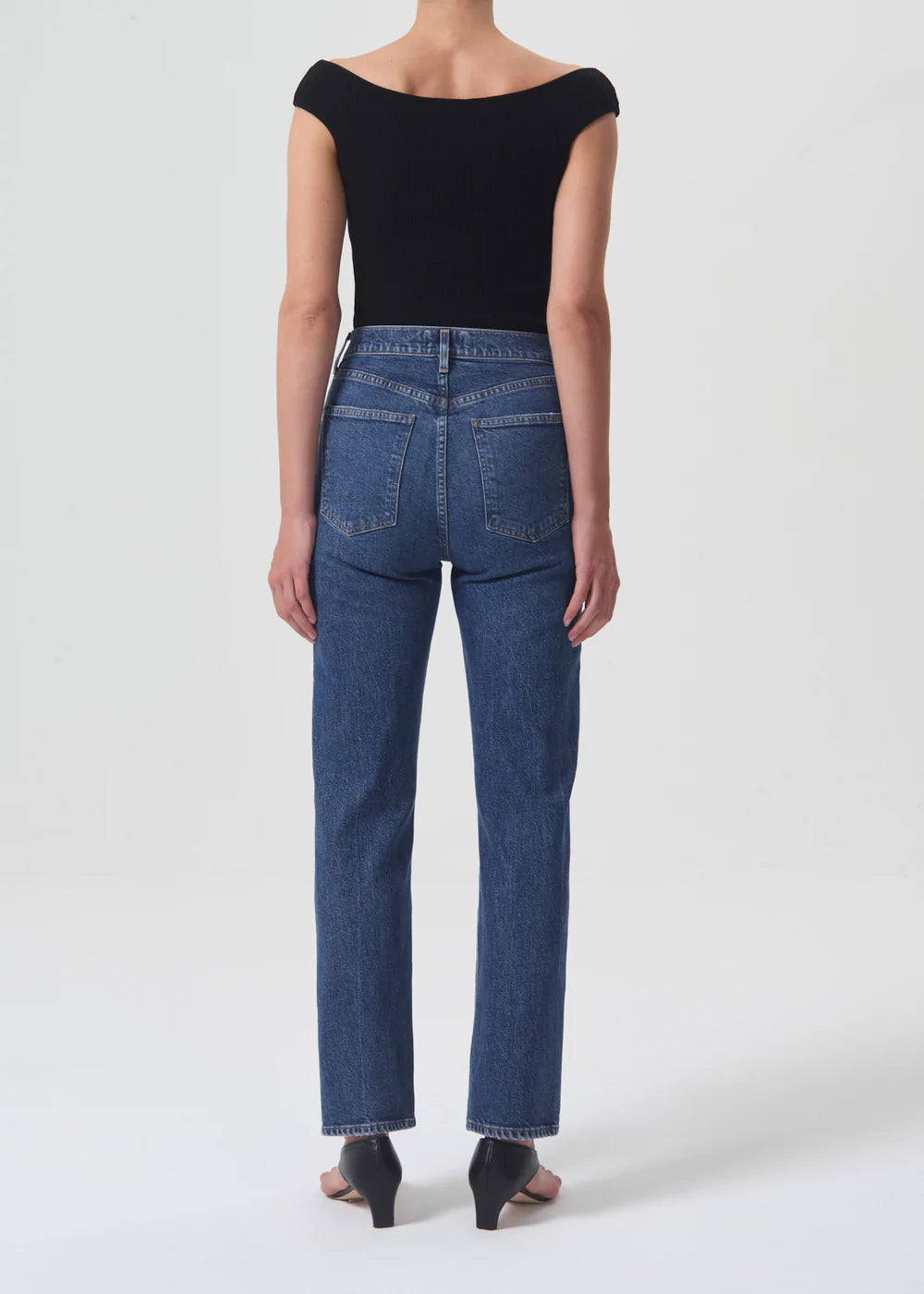 High Rise Stovepipe Jeans Agolde