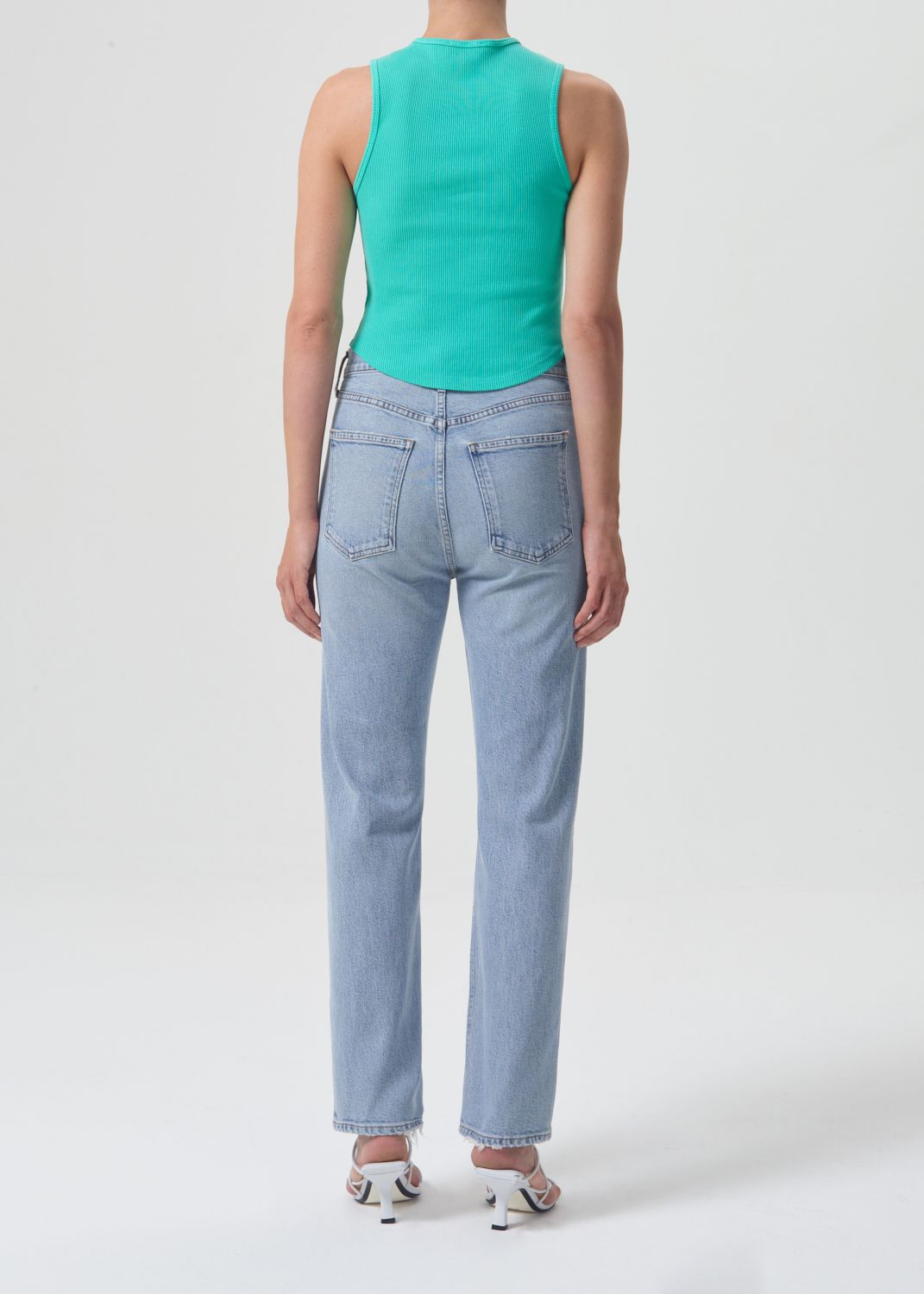 High Rise Stovepipe Jeans Agolde