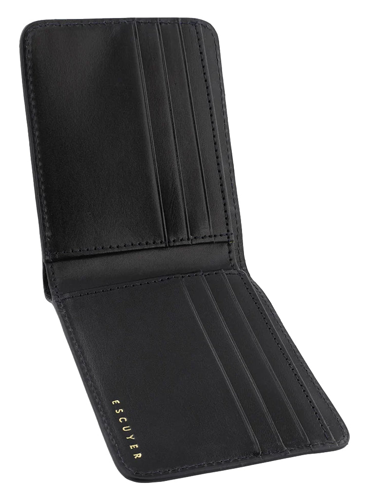 Leather Billfold Wallet 100% Italian Vegetable Tanned Leather Accessories Escuyer