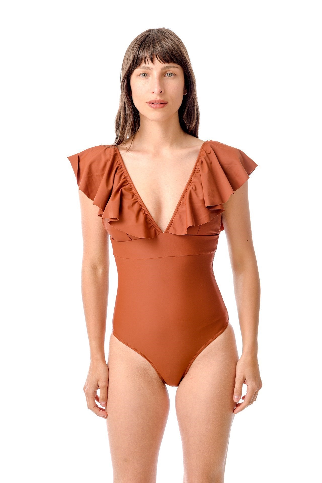 Oporto Ruffle One Piece Swim Jibona   