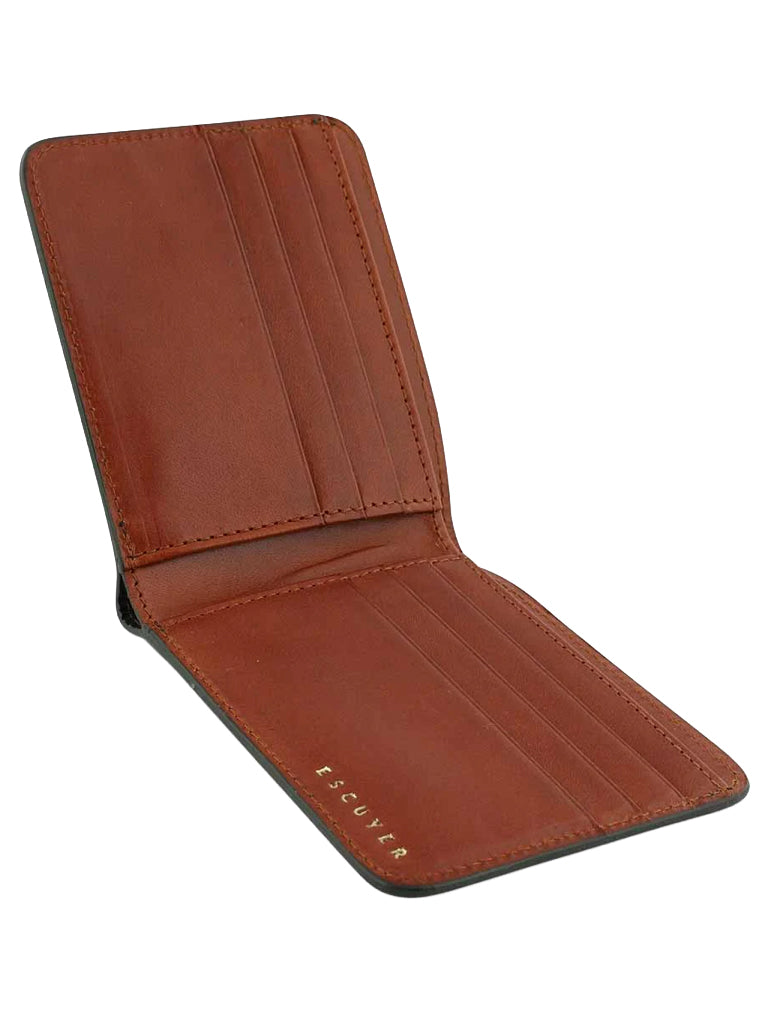 Leather Billfold Wallet 100% Italian Vegetable Tanned Leather Accessories Escuyer