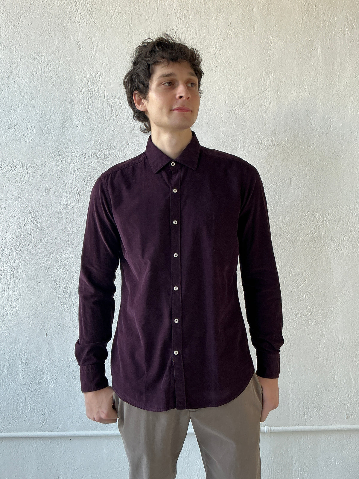 Garment Dyed Fine Wale Corduroy Shirt Shirts fig.