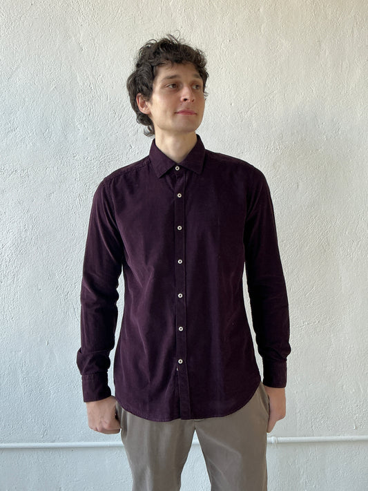 Garment Dyed Fine Wale Corduroy Shirt Shirts fig.