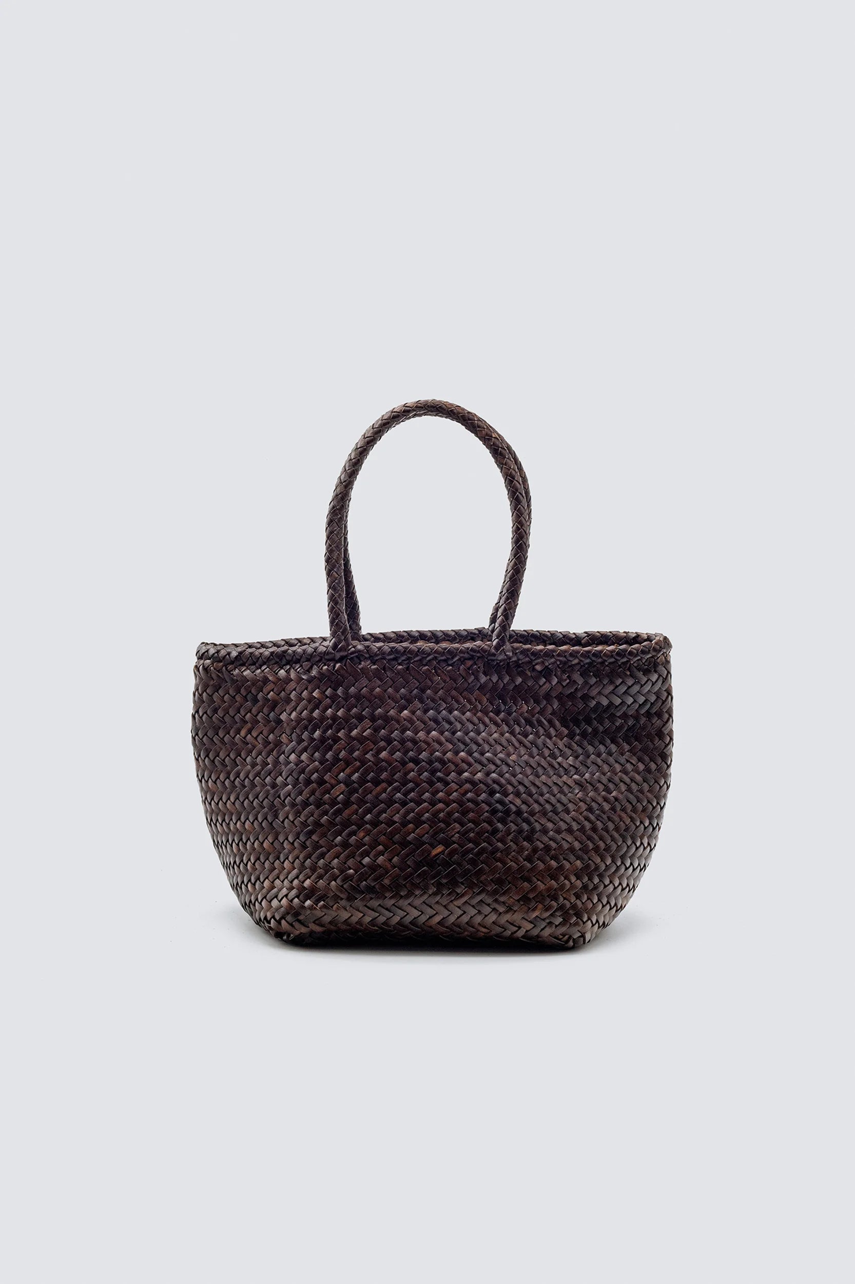 Grace Basket Bag Small Bags Dragon Diffusion Dark Brown