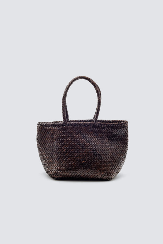 Grace Basket Bag Small Accessories Dragon Diffusion Dark Brown