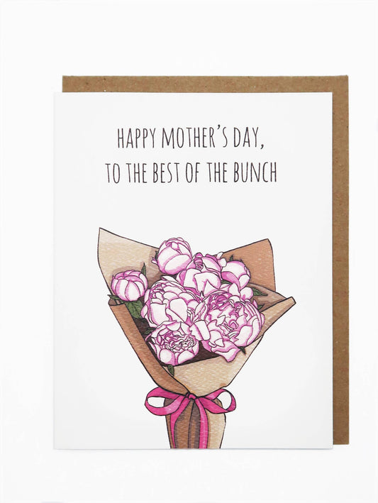 Mother's Day Best Peonies Cards Noted By Copine