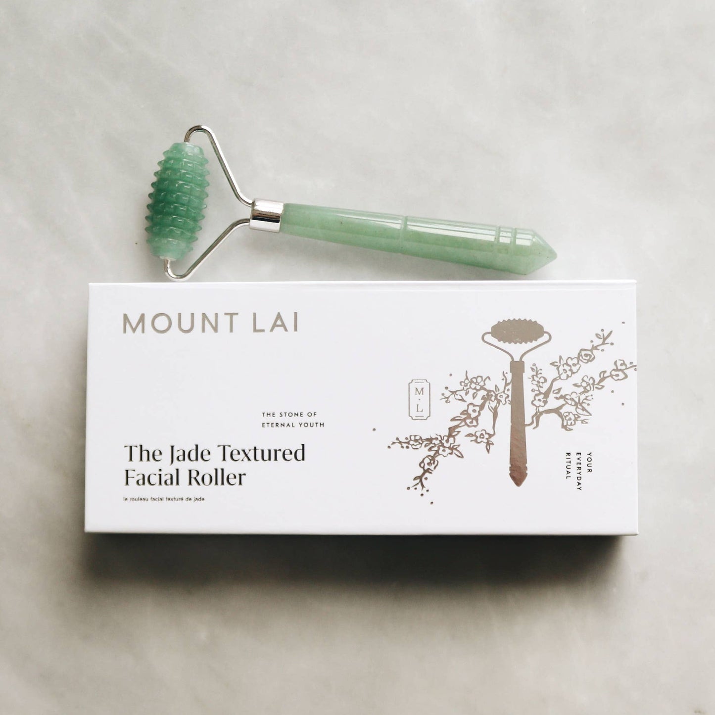 The Jade Textured Facial Roller Beauty Mount Lai