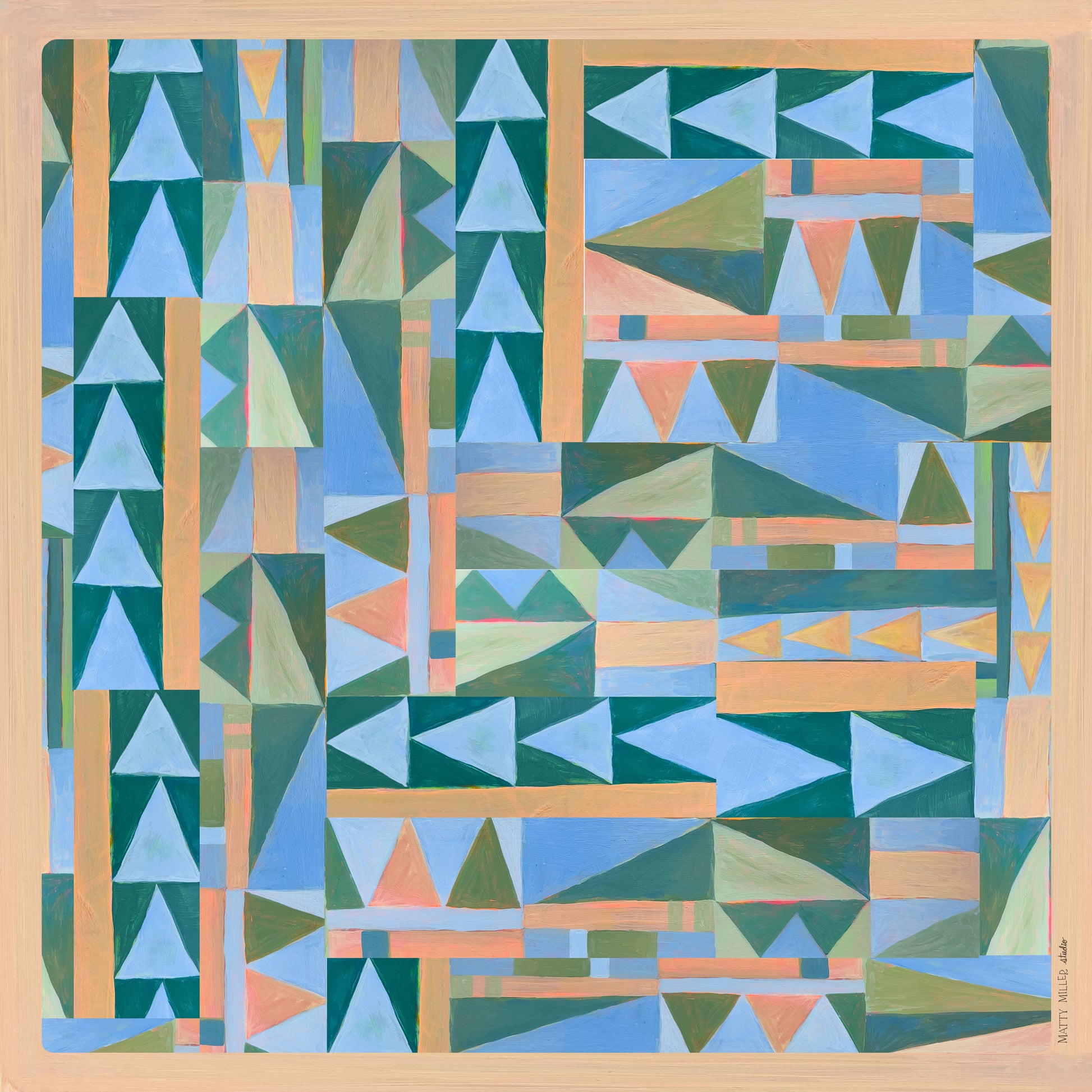 100% Silk Scarf - Prism Scarves Matty Miller Studio