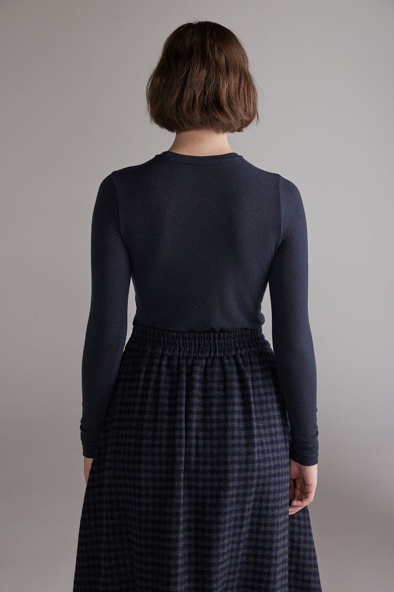 Wool blend lightweight knit top AMENTE - 4