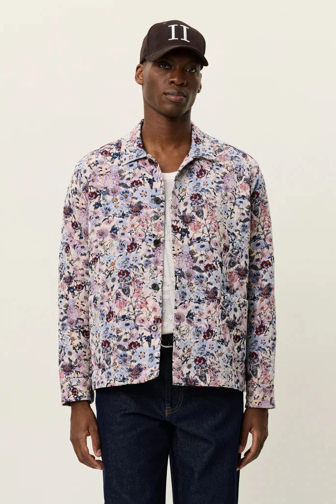 Hugh Jacquard Overshirt Tops Les Deux