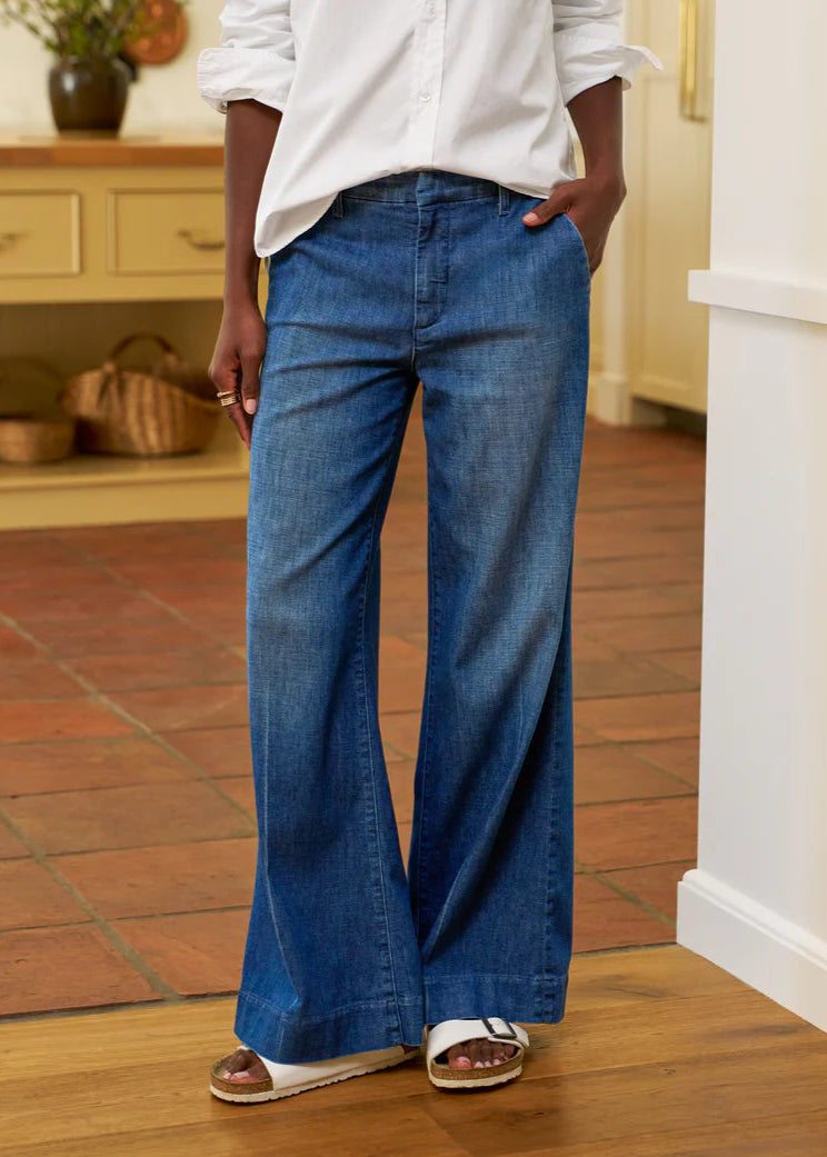 The West Village Italian Wide Leg Chino Jeans Frank & Eileen