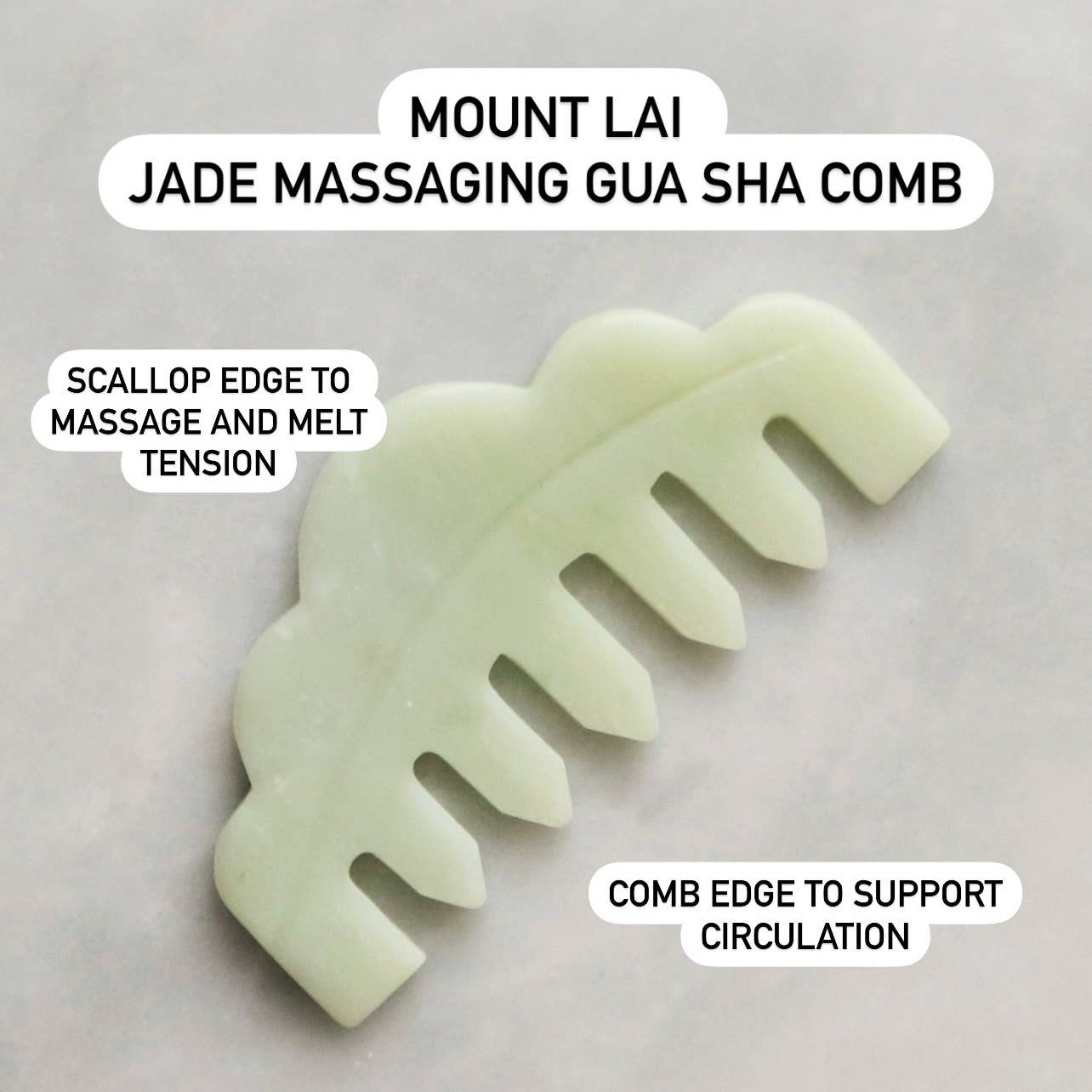 The Jade Massaging Gua Sha Comb Beauty Mount Lai