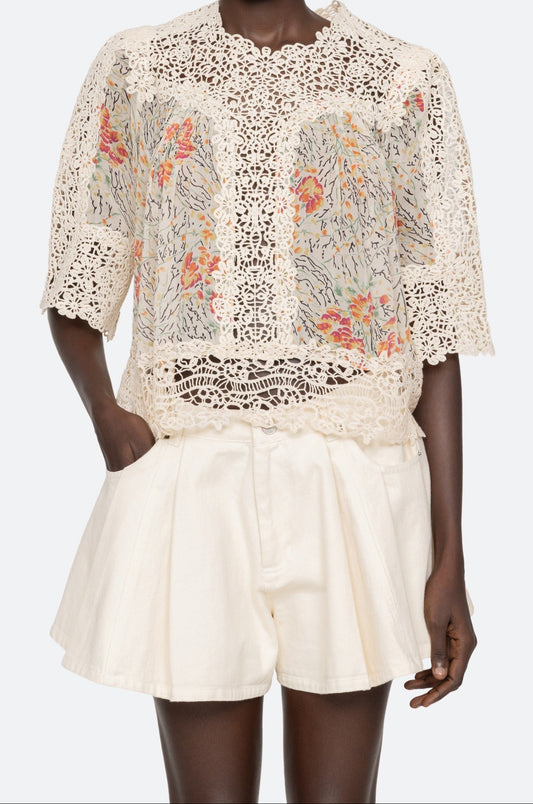 Luisa Print S/S Top Tops SEA NEW YORK