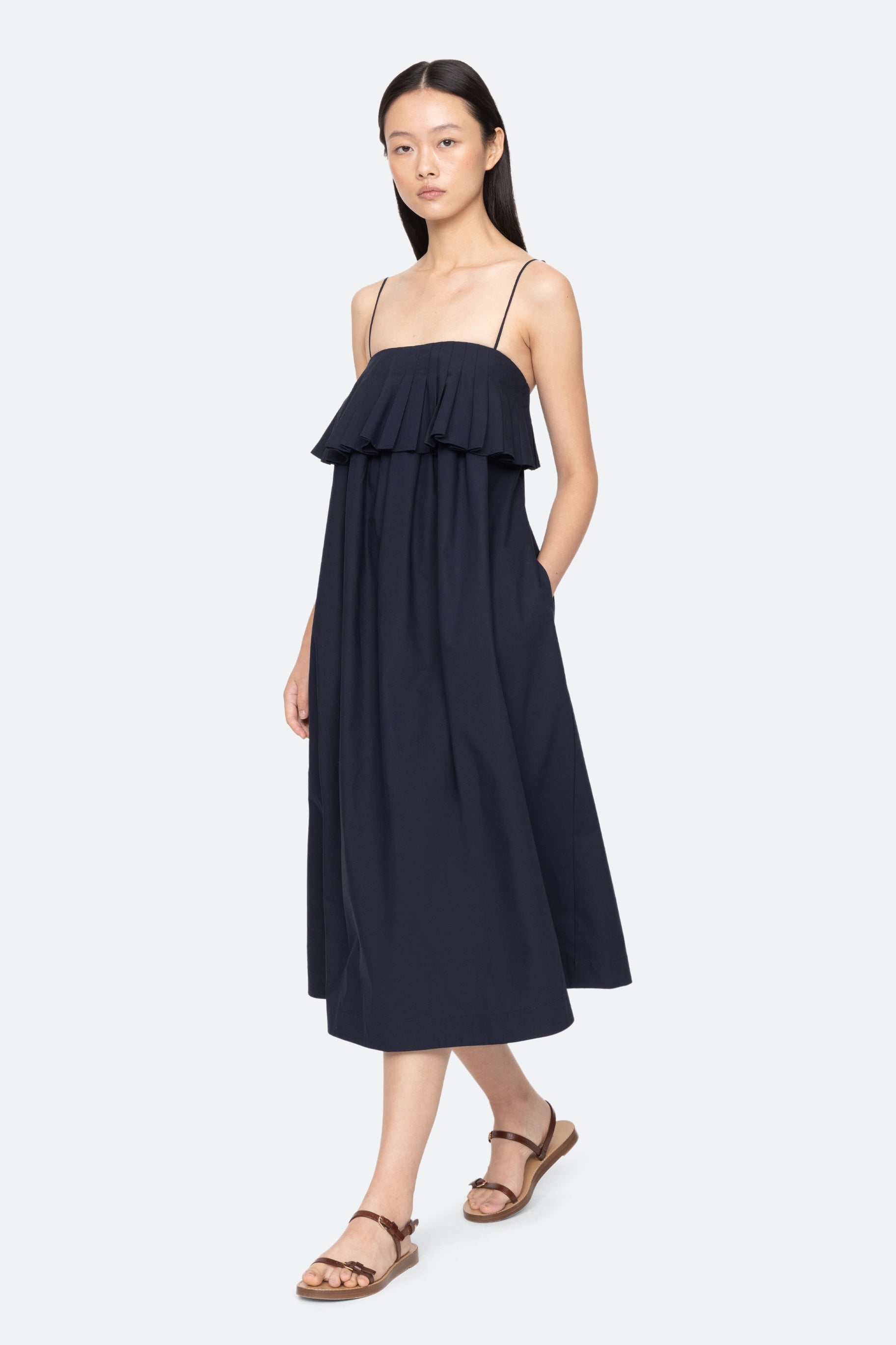Lois Twill Tank Dress Dresses SEA NEW YORK Navy 4