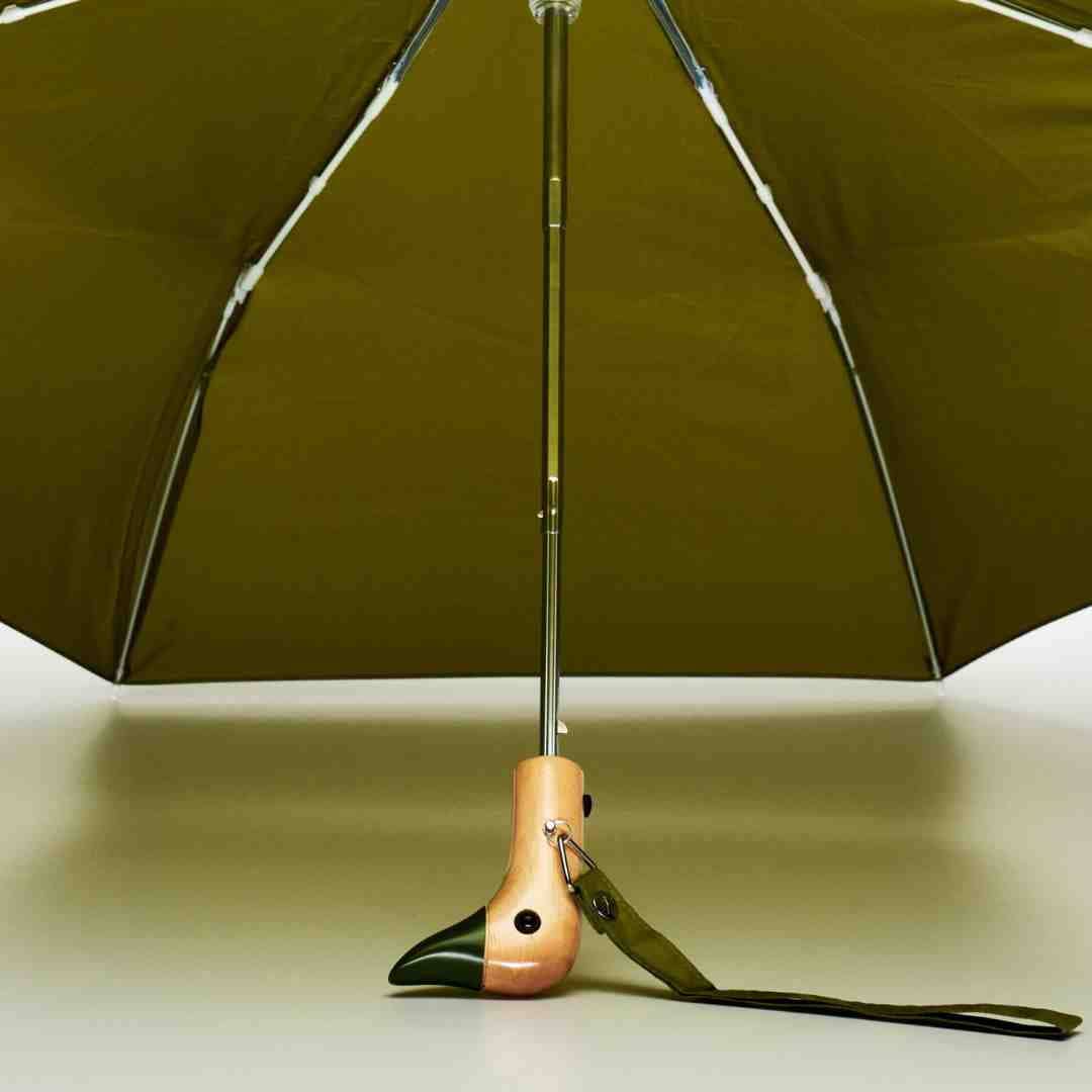 Olive Compact Eco-Friendly Duck Umbrella  Original Duckhead US   