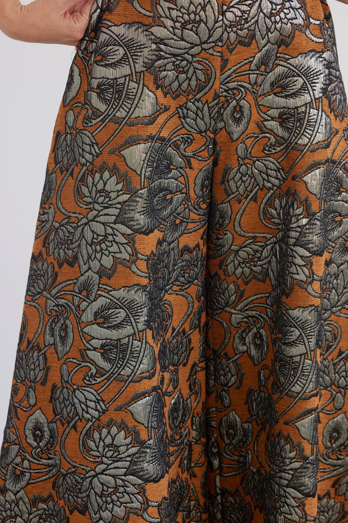 Angela Palazzo Pant in Brocade Pants CHRISTINE ALCALAY - 4