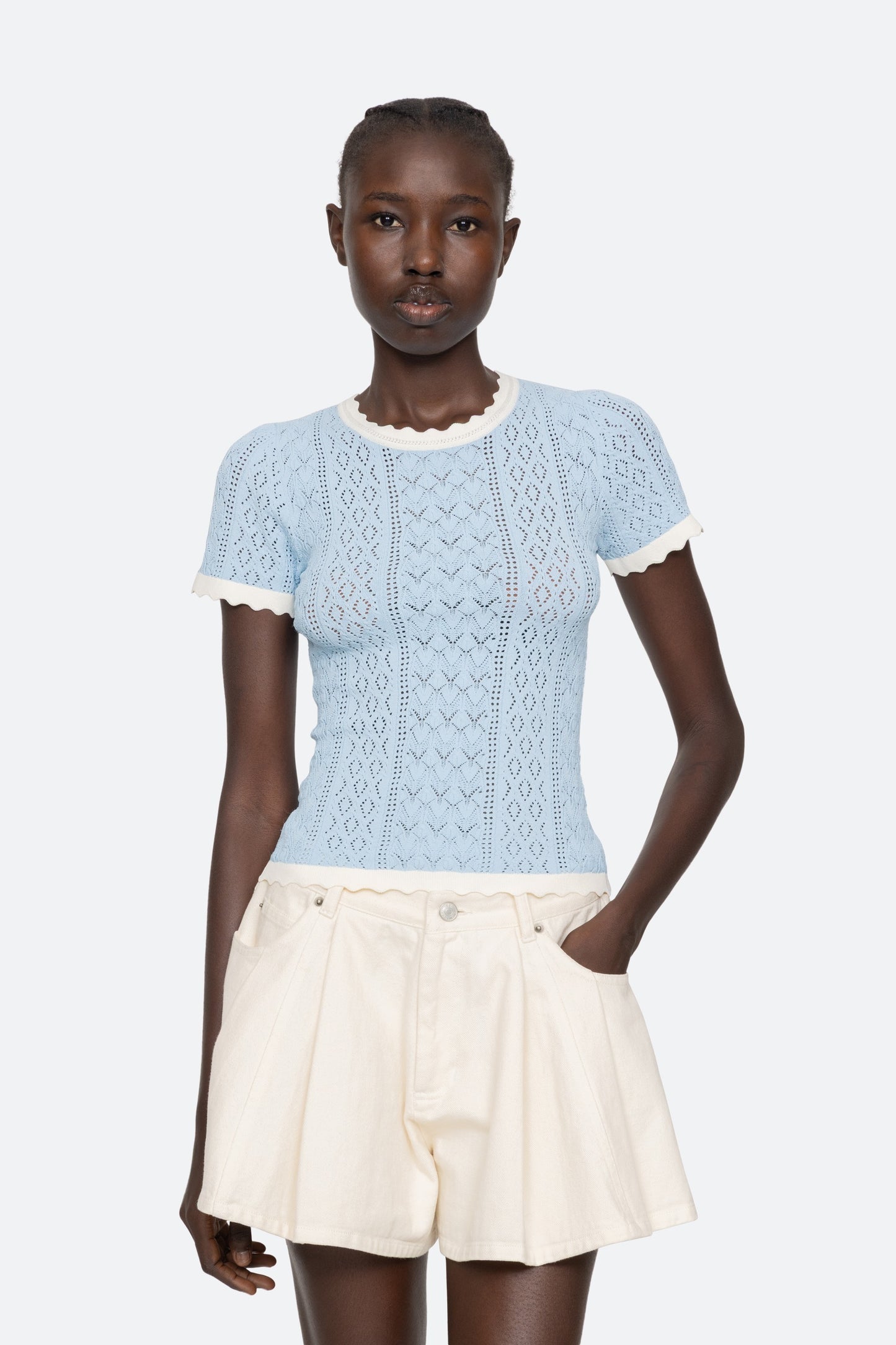 Georgia Knit S/S Top Tops SEA NEW YORK