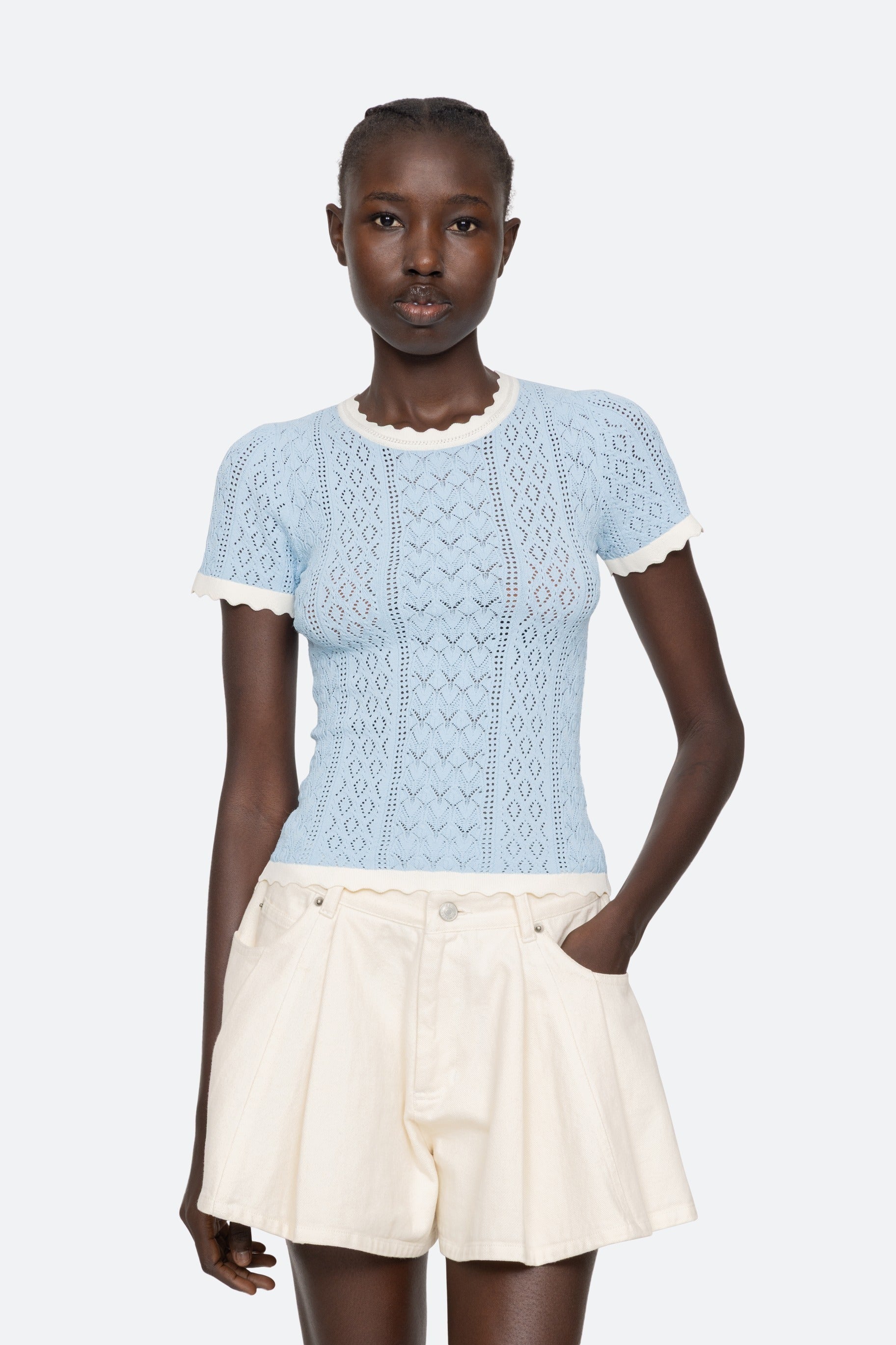 Georgia Knit S/S Top Tops SEA NEW YORK