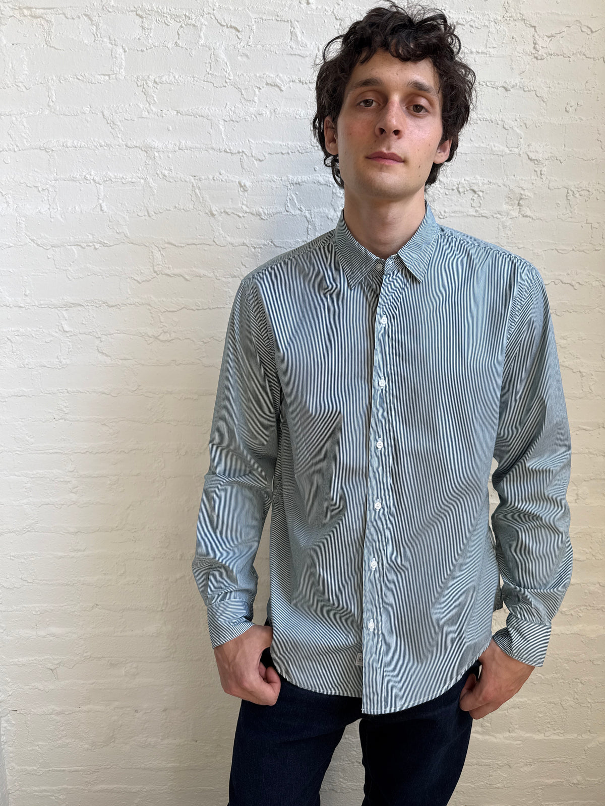 Finbar Woven Button Up Frank & Eileen - 2
