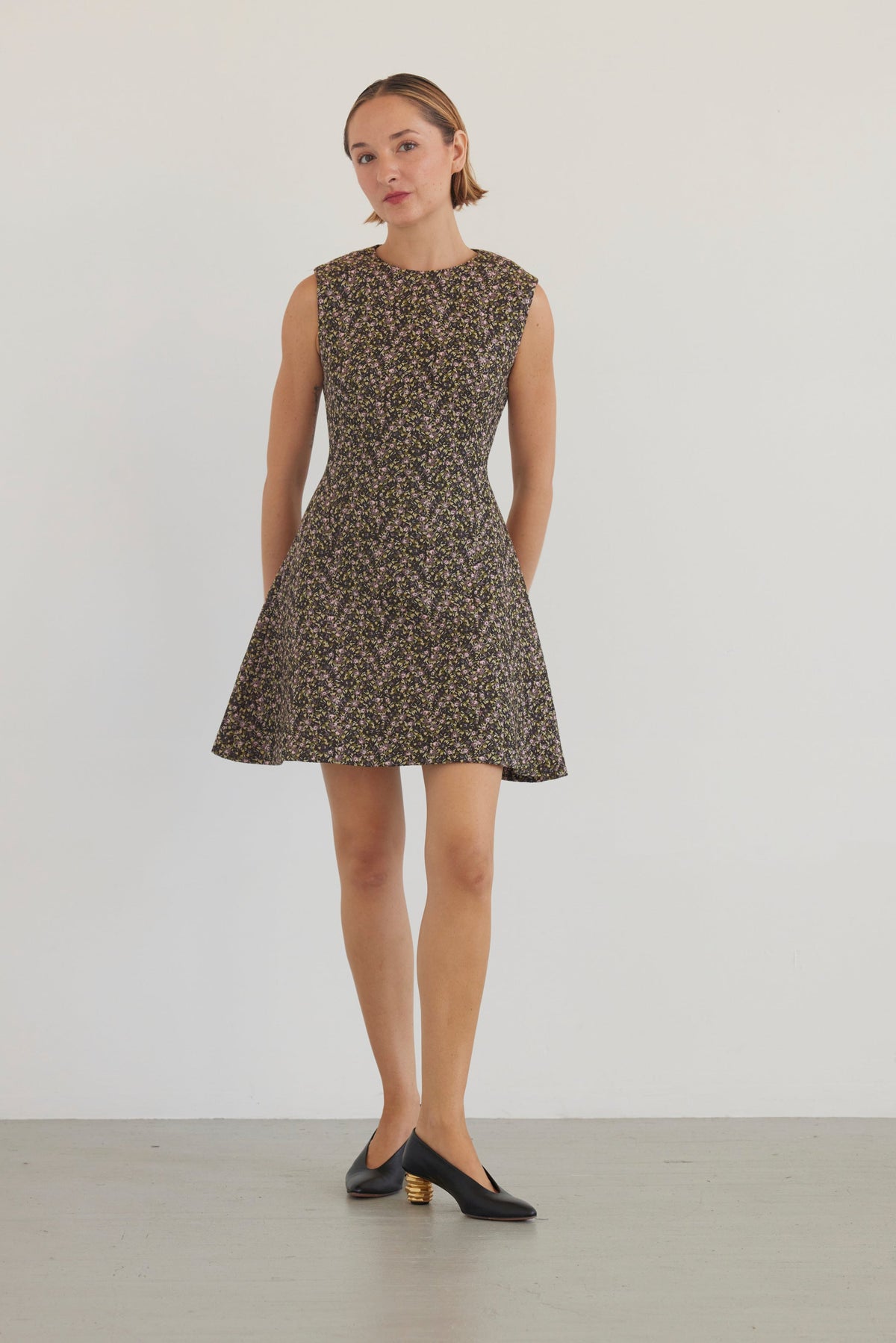 Sasha Brocade Dress in Ditzy Floral Dresses CHRISTINE ALCALAY - 1