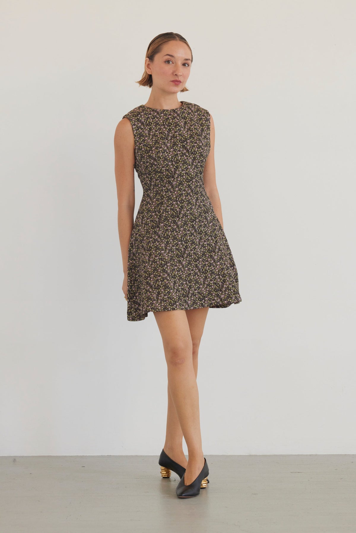 Sasha Brocade Dress in Ditzy Floral Dresses CHRISTINE ALCALAY - 3