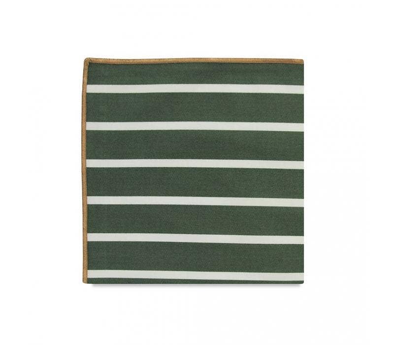 The Liddel Stripe Cotton Pocket Square Pocket Squares Pocket Square Clothing