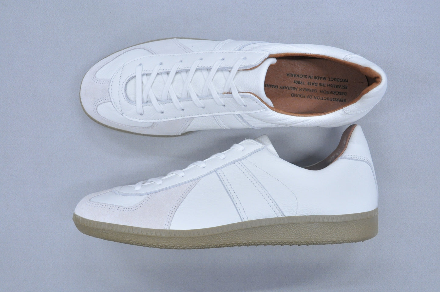 German Military Trainer Shoes Reproduction of Found White 38/6