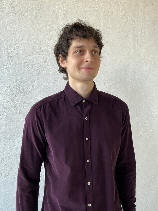 Garment Dyed Fine Wale Corduroy Shirt Shirts fig.