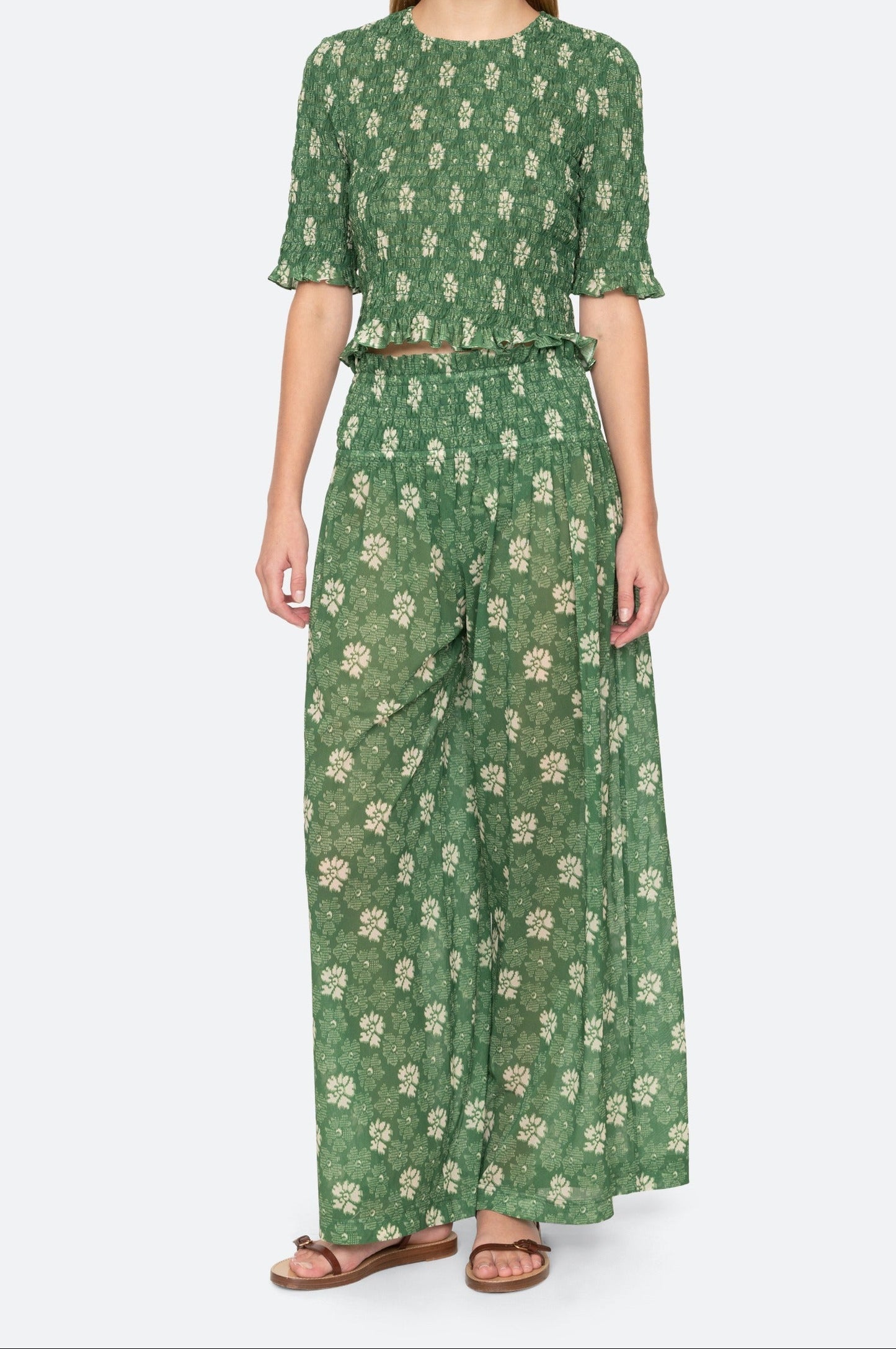 Gloria Print Top Tops SEA NEW YORK Green S