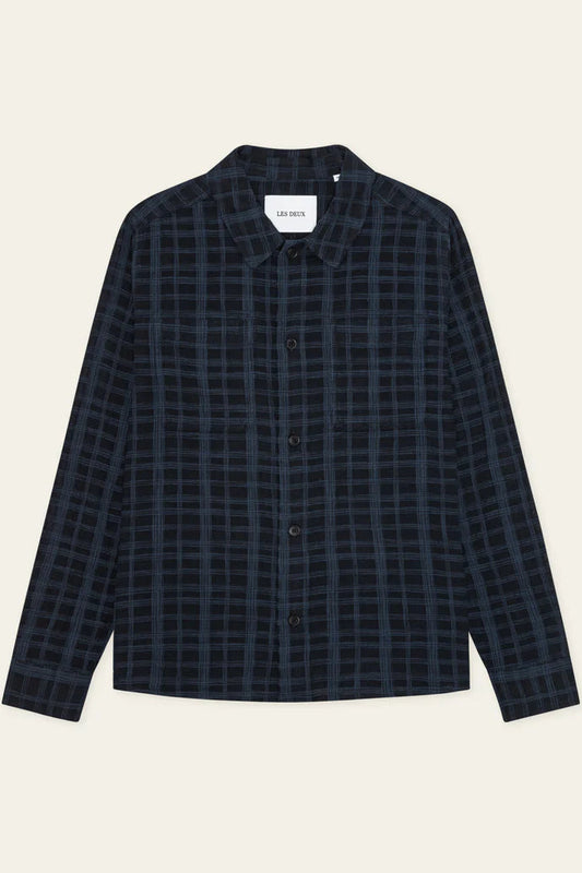 Textured Slub Overshirt Tops Les Deux