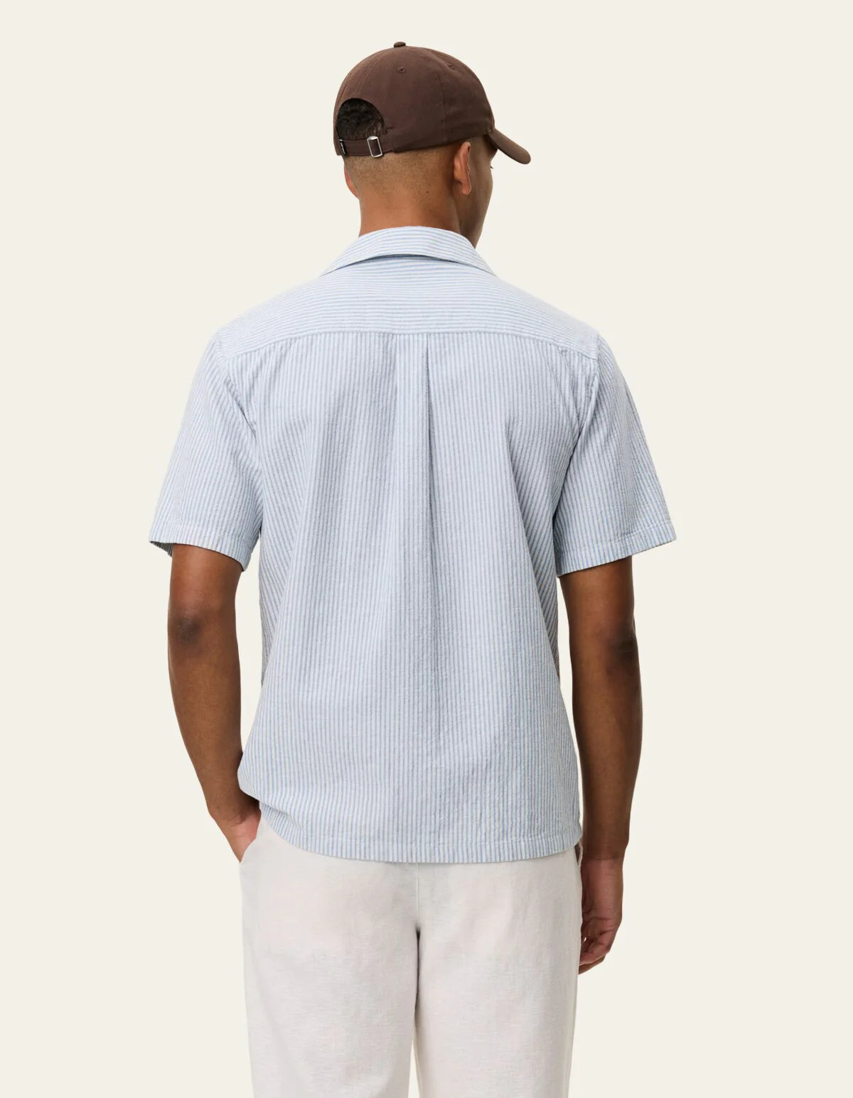 Lukas Stripe Cotton Linen SS Shirt Shirts Les Deux