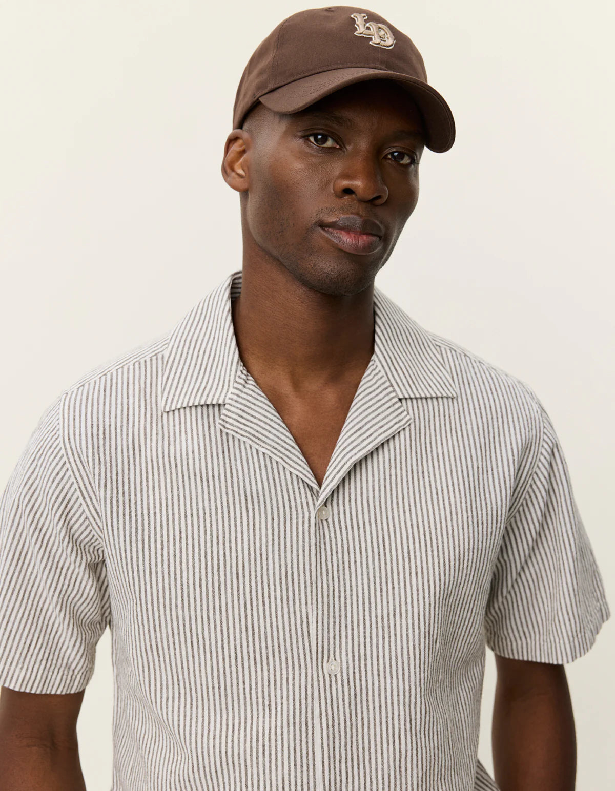 Lukas Stripe Cotton Linen SS Shirt Shirts Les Deux