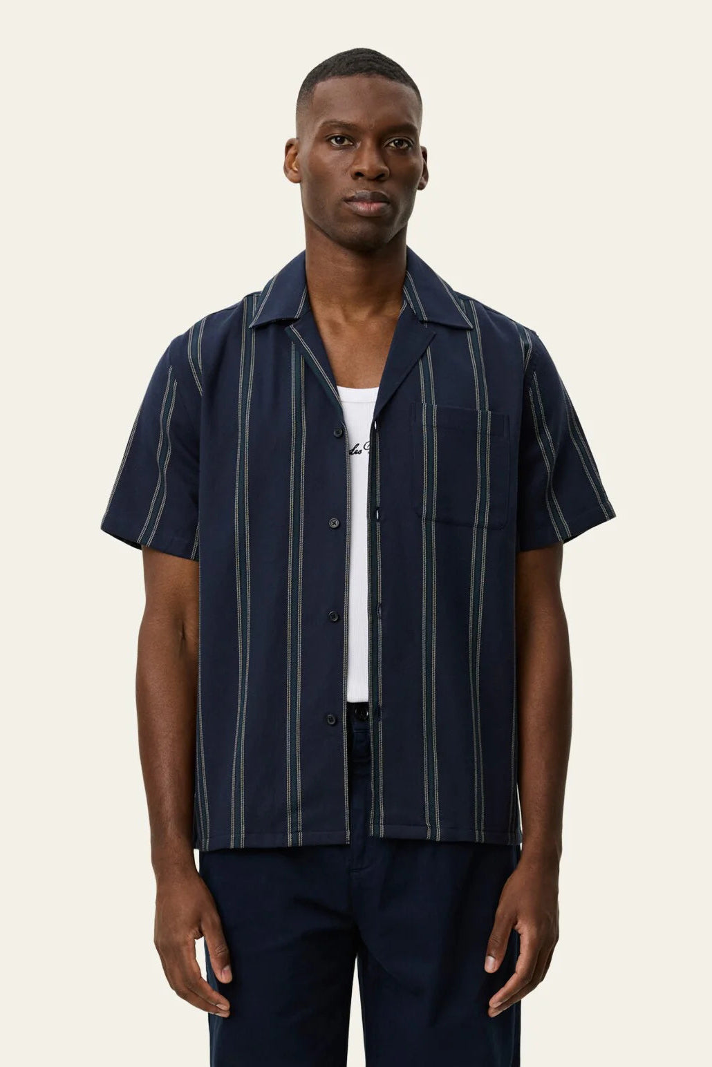 Lawson Stripe SS Shirt Shirts Les Deux