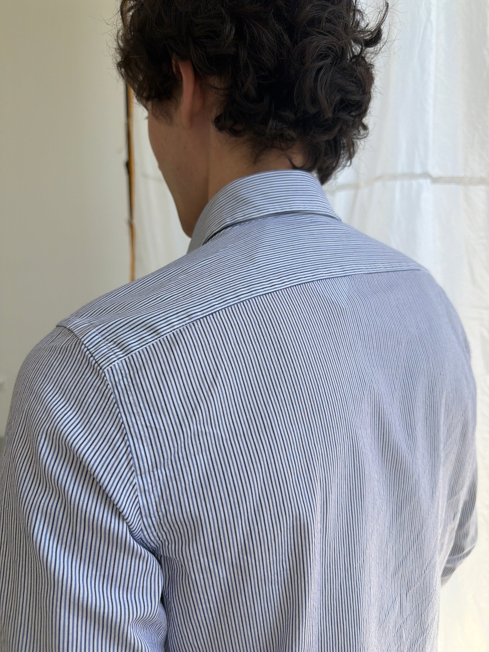 Two-Tone Pinstripe Oxford Shirts fig.