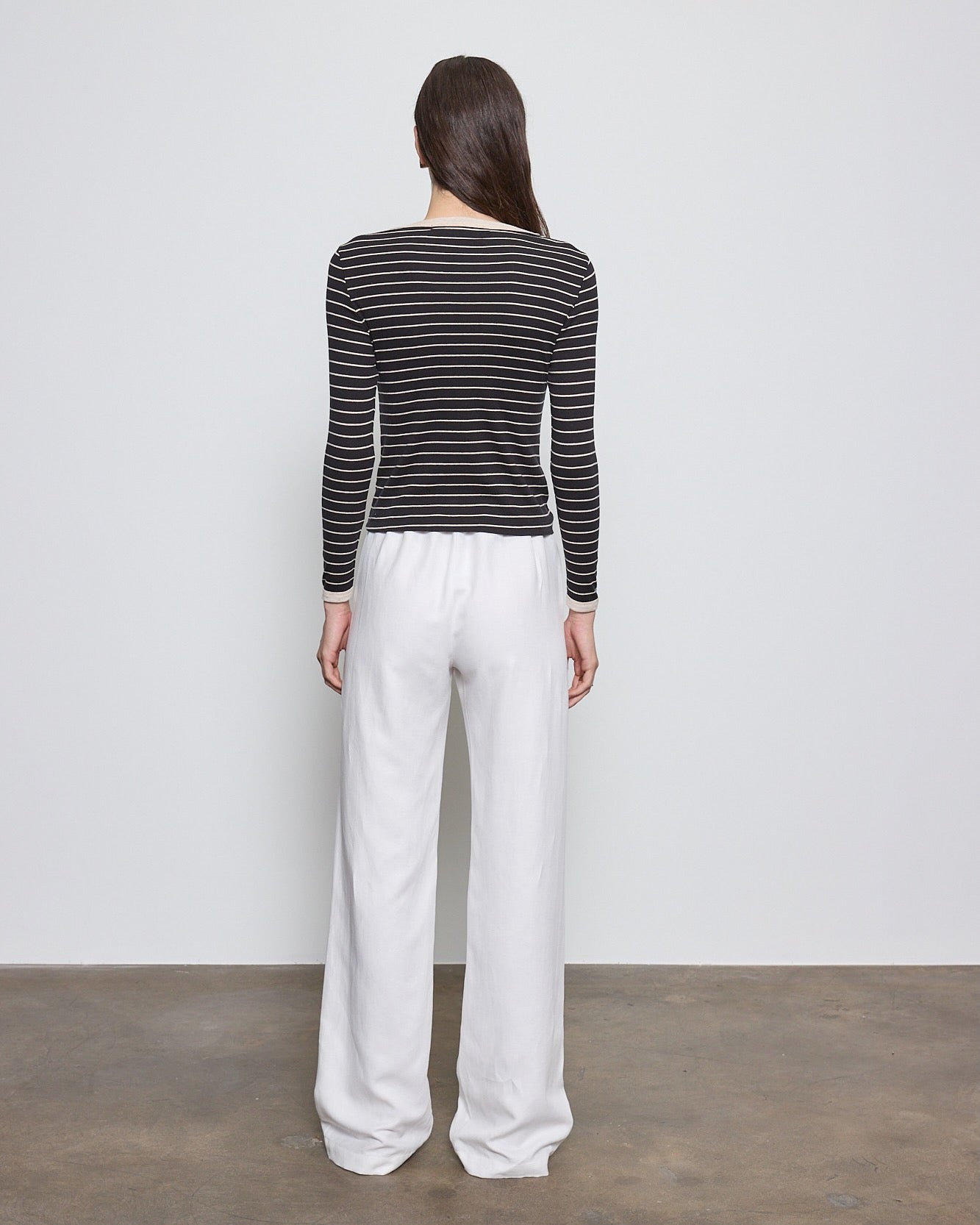 Cotton Stripe Classic L/S Tee Shirts Enza Costa