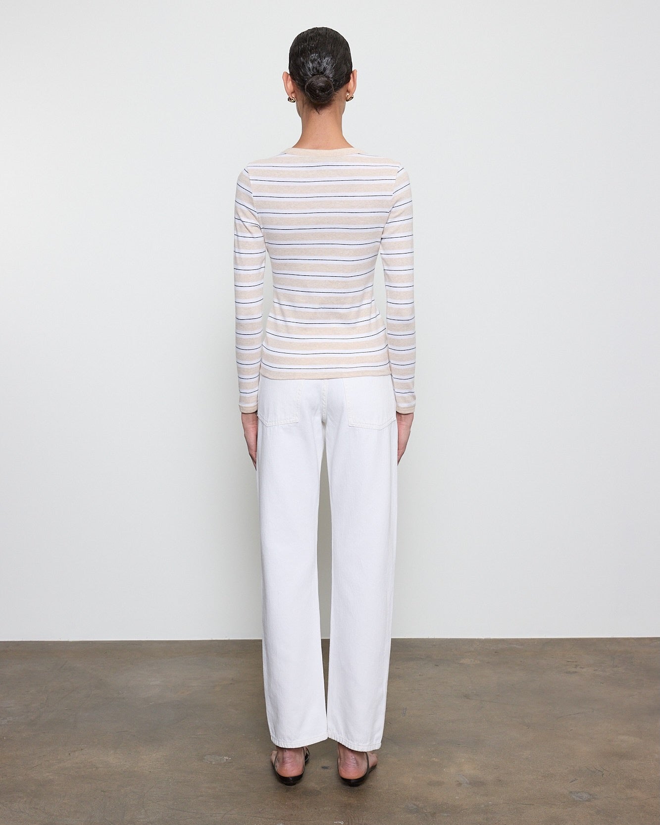 Cotton Stripe Classic L/S Tee Shirts Enza Costa