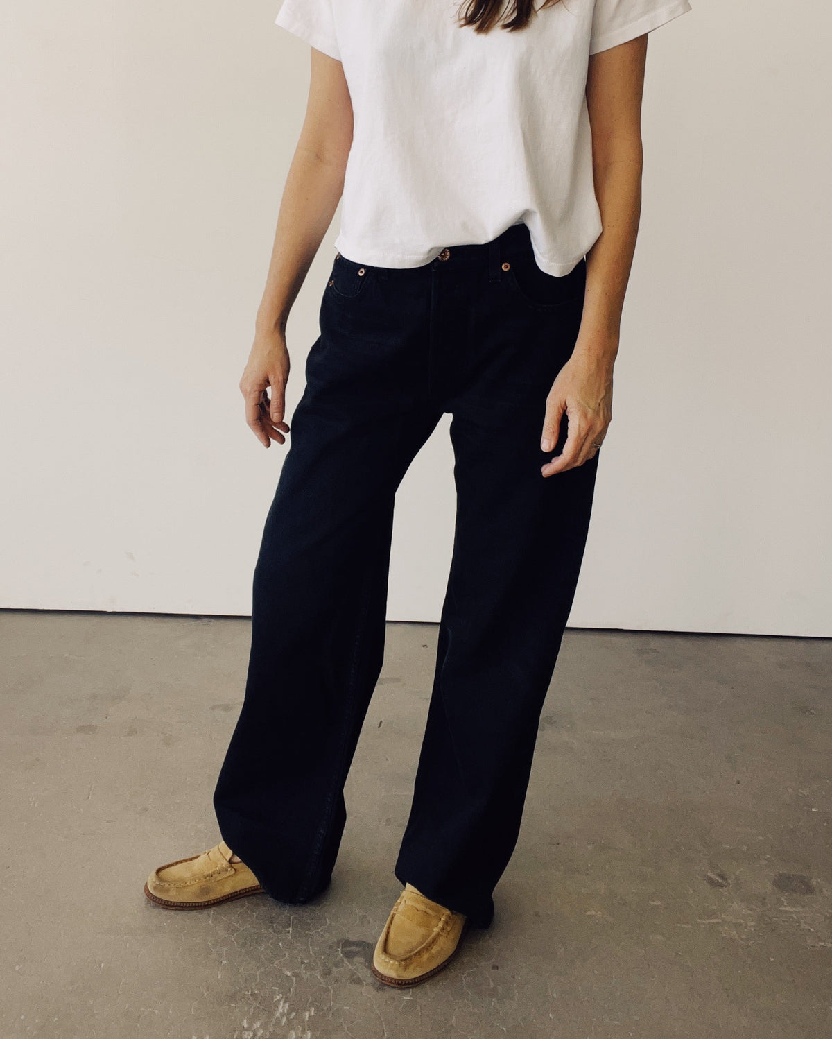The Wide Slouch Washed Black HEY GANG