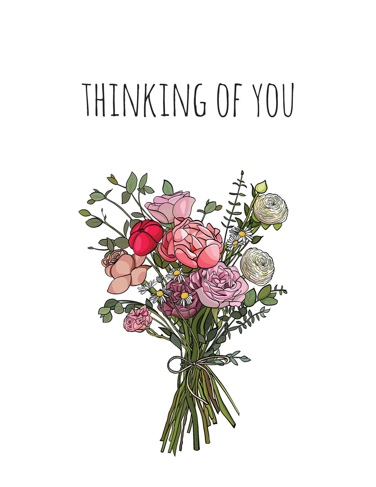 Thinking of You Bouquet Noted By Copine