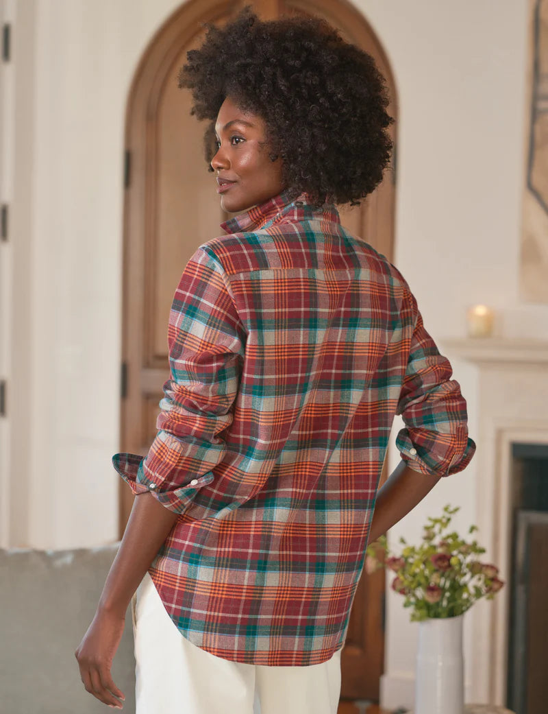 Eileen, Relaxed Button-Up Shirt, Flannel