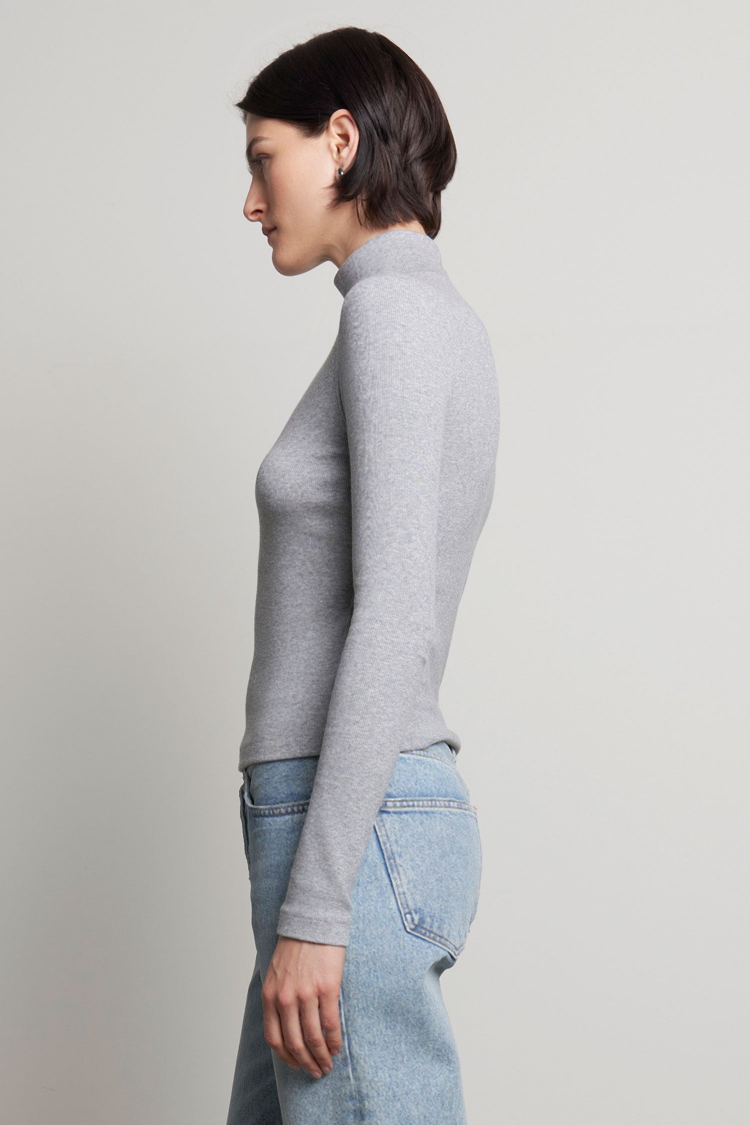 Helms Turtleneck Tops Velvet by Graham & Spencer